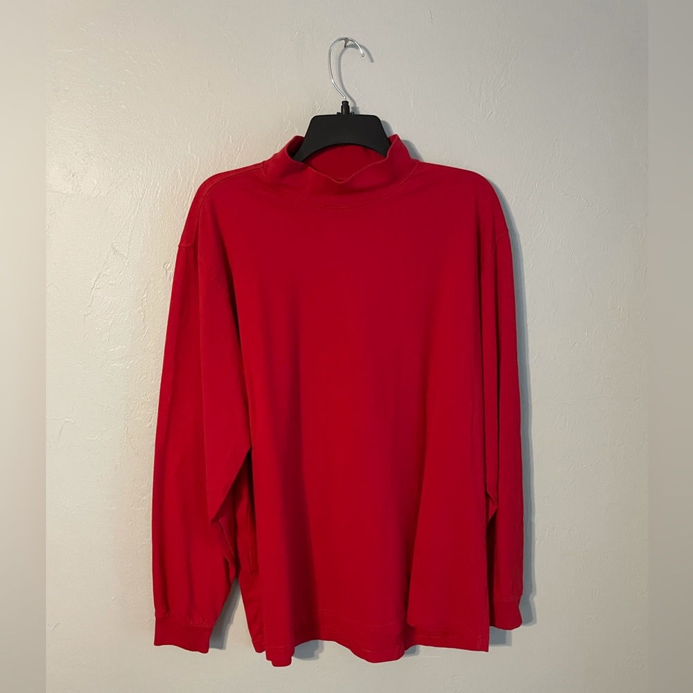Red Nonfiction Authentic Cotton sweatshirt long sleeve Large